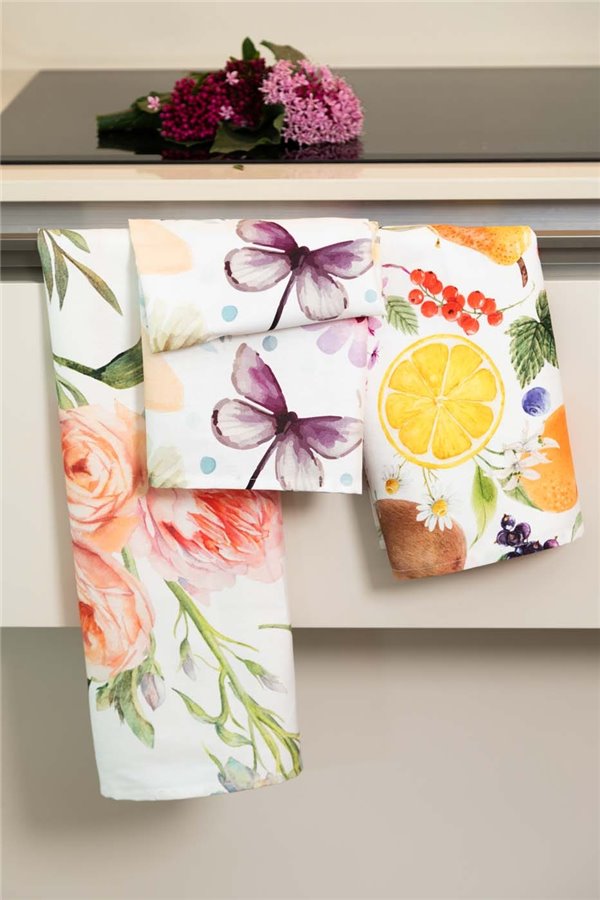 Set strofinacci in panama di cotone Vitty