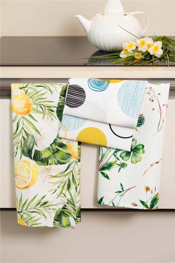 Set strofinacci in panama di cotone Bea