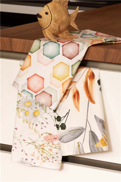 Set strofinacci in panama di cotone Milla