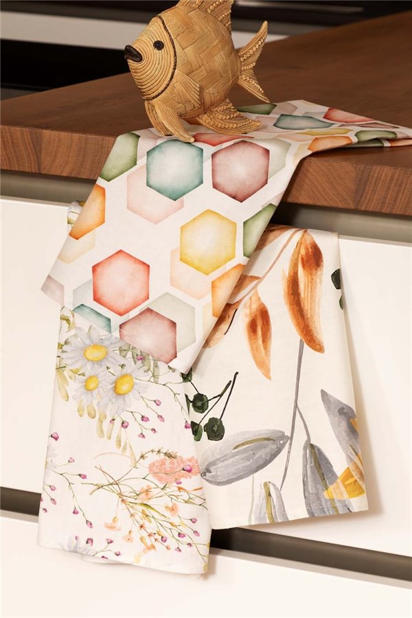 Set strofinacci in panama di cotone Milla